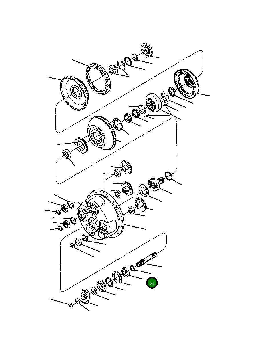 Шариковый подшипник 1216 186 H91 Komatsu