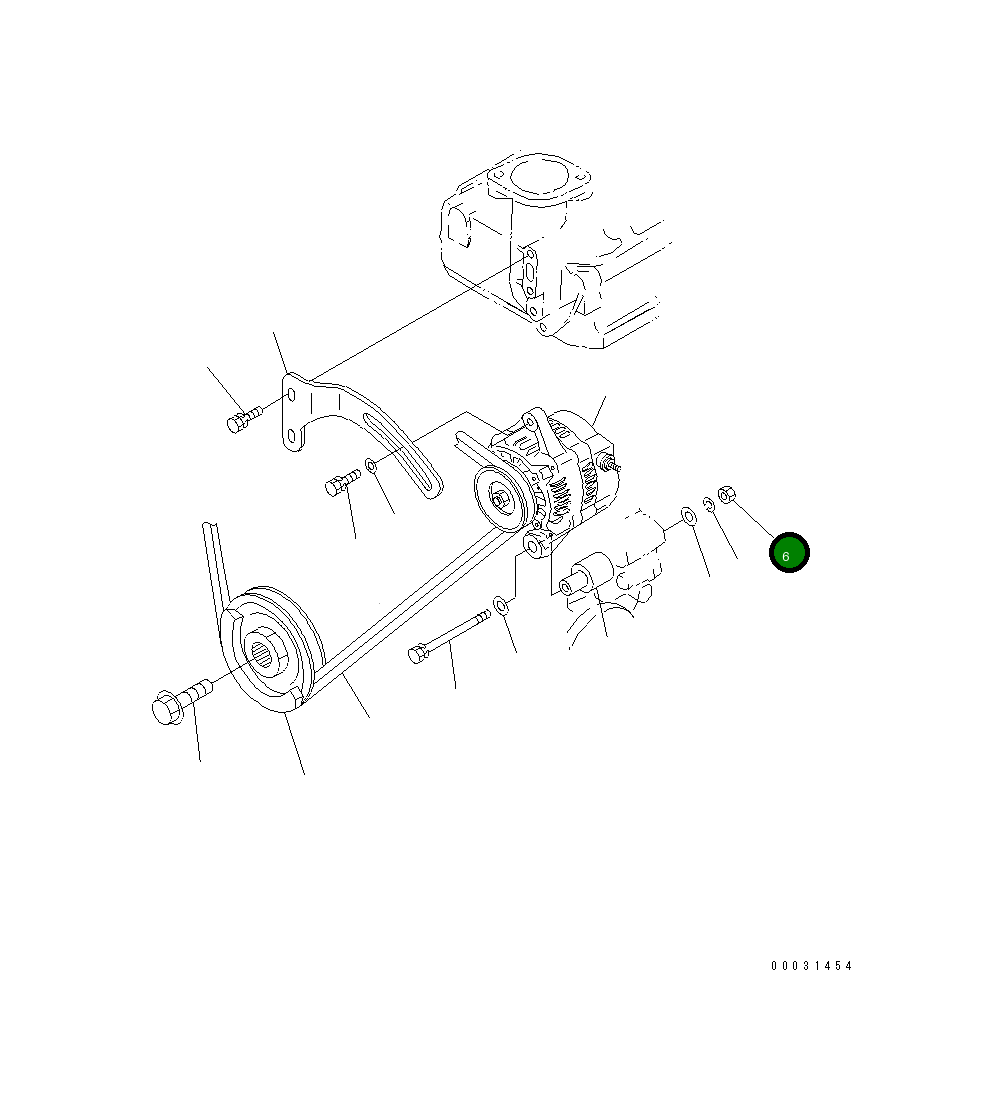 Гайка 460-570 Komatsu