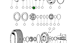 Подшипник втулки (задний) (1)(4) VE3692 Komatsu