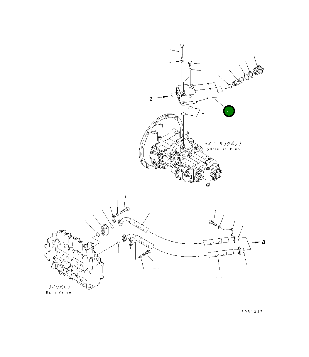 Фильтр в сборе 207-62-61100 Komatsu