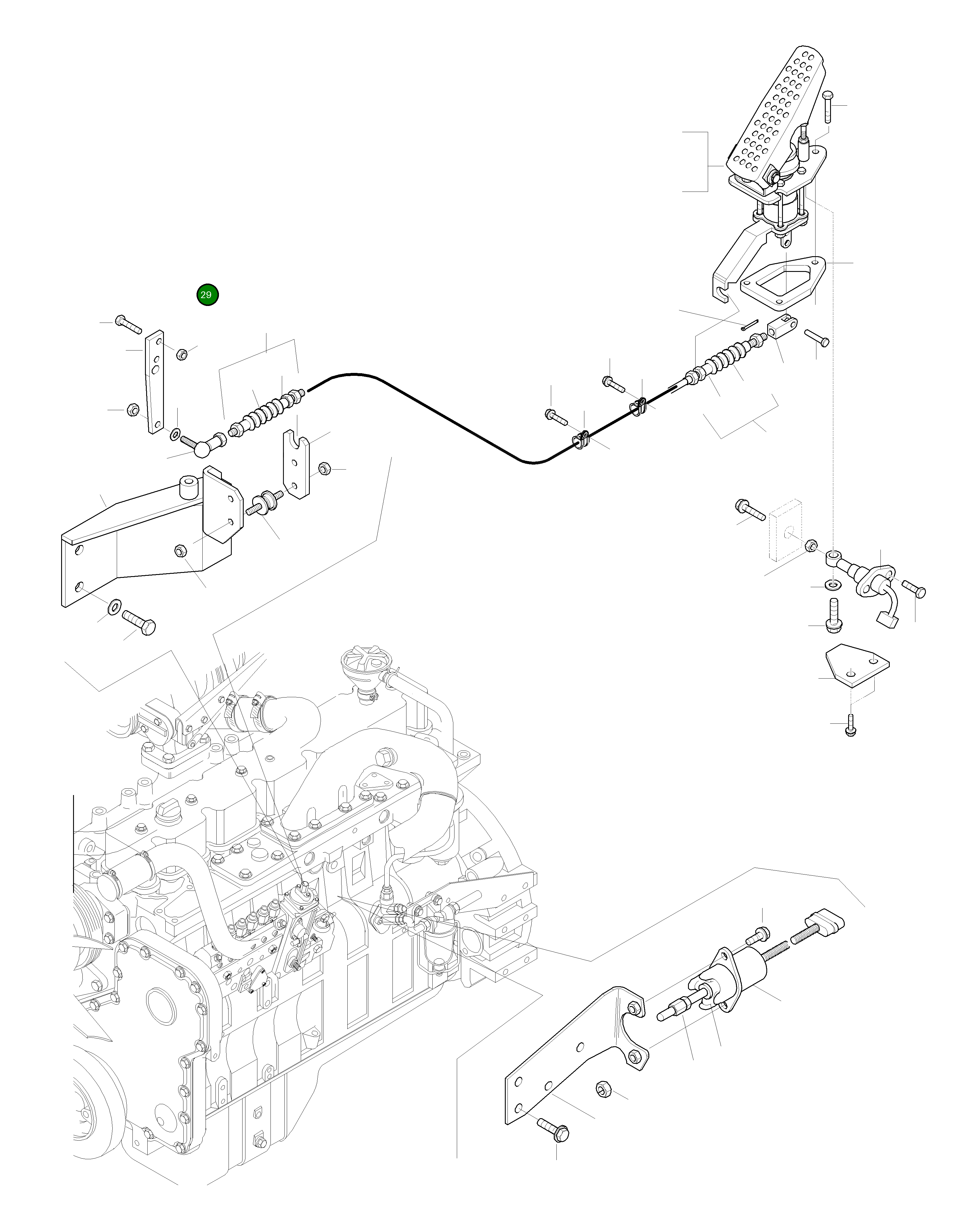Шаровая опора 423-01-H0P03 Komatsu