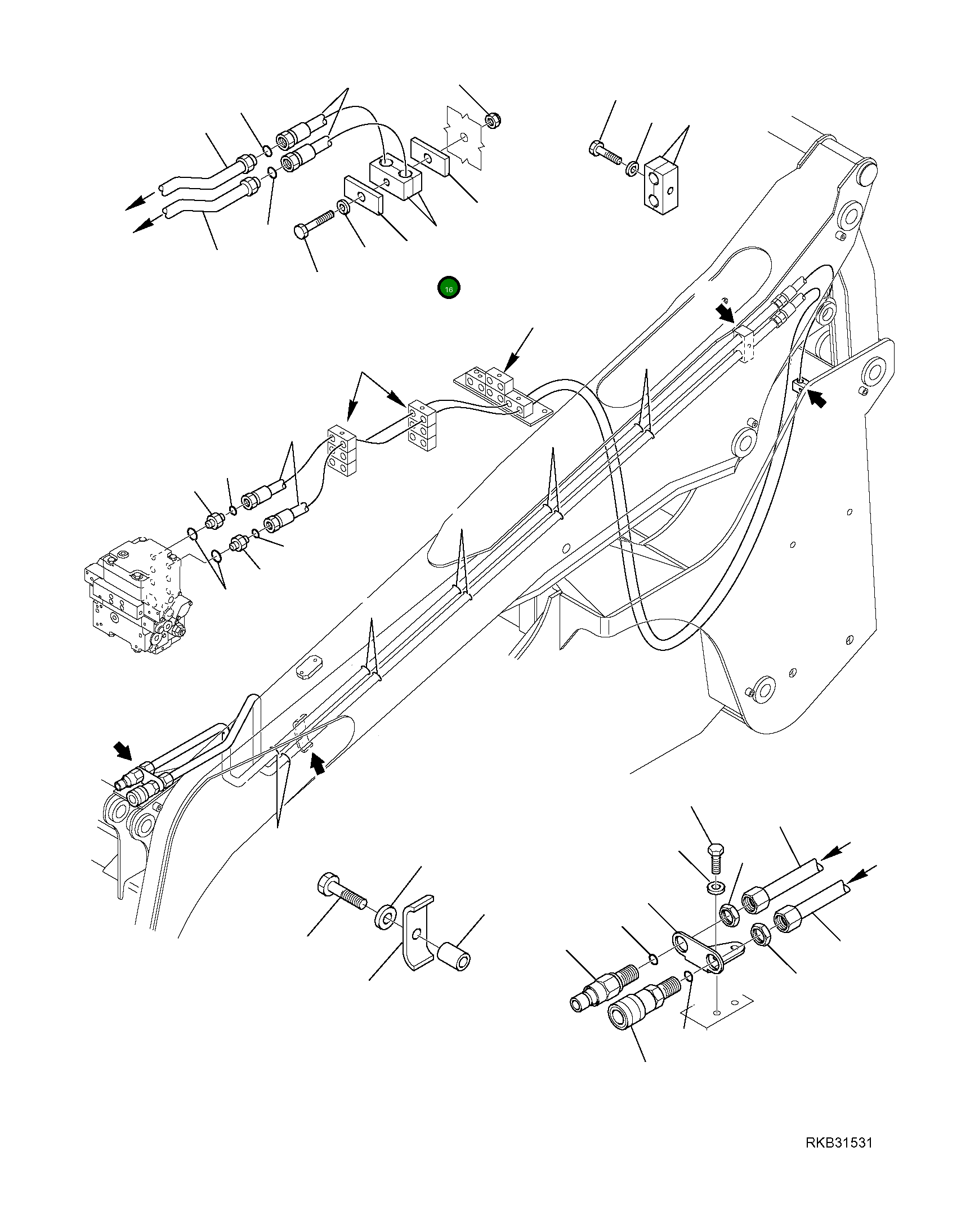 Хомут 21W-09-R1380 Komatsu