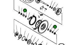 Подшипник турбокомпрессора 1268 541 H1 Komatsu