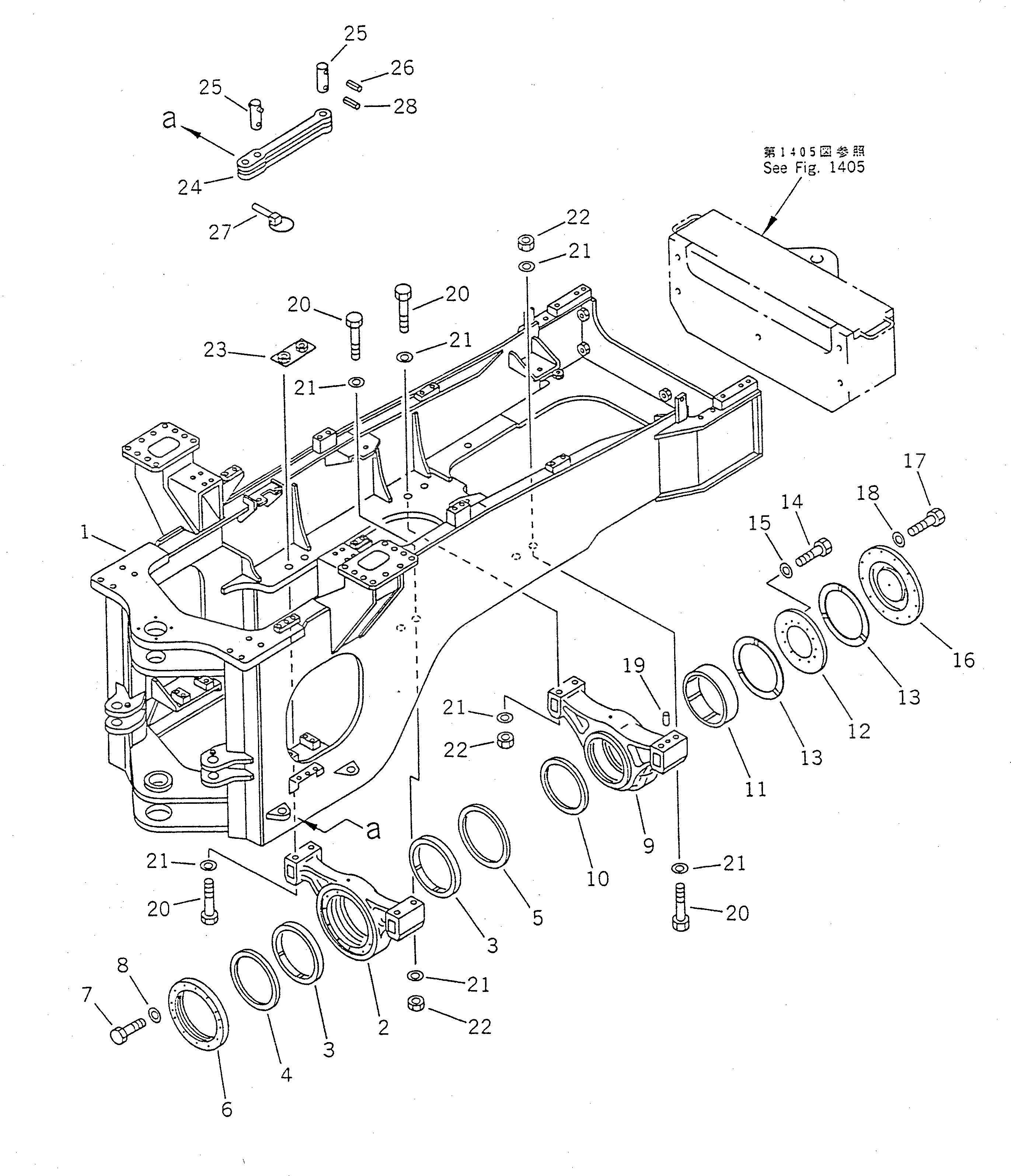 Фиксирующая штанга 41L-46-14120 Komatsu