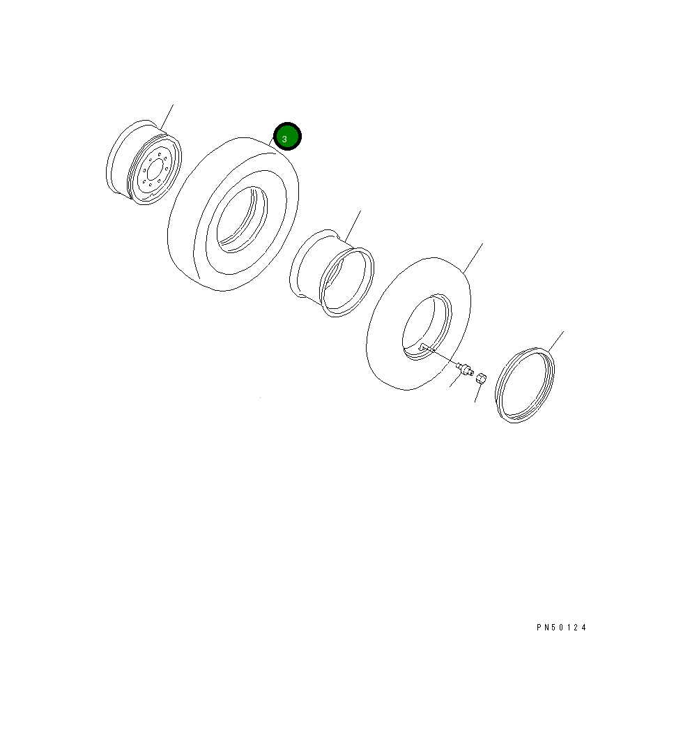 Шина 233-30-21110 Komatsu