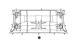 Центральный режущий отвал 623 976 C1 Komatsu