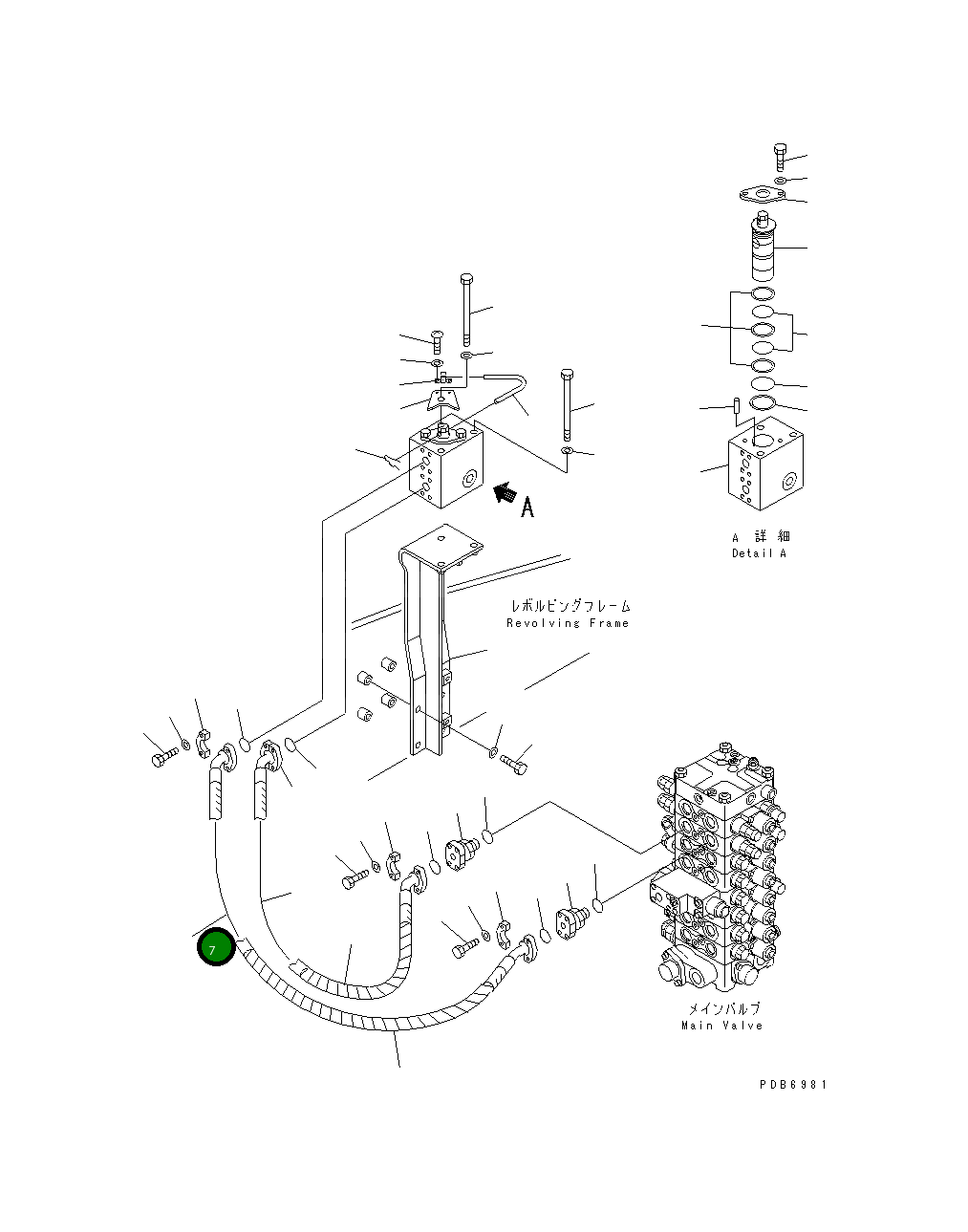 Шланг 800MM 203-62-65332 Komatsu