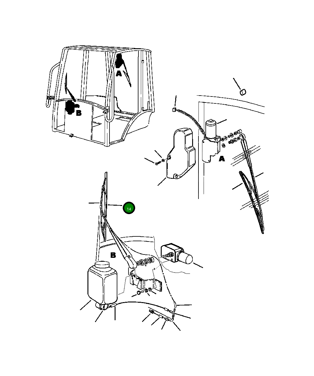 Щётка переднего стеклоочистителя 816215040 Komatsu