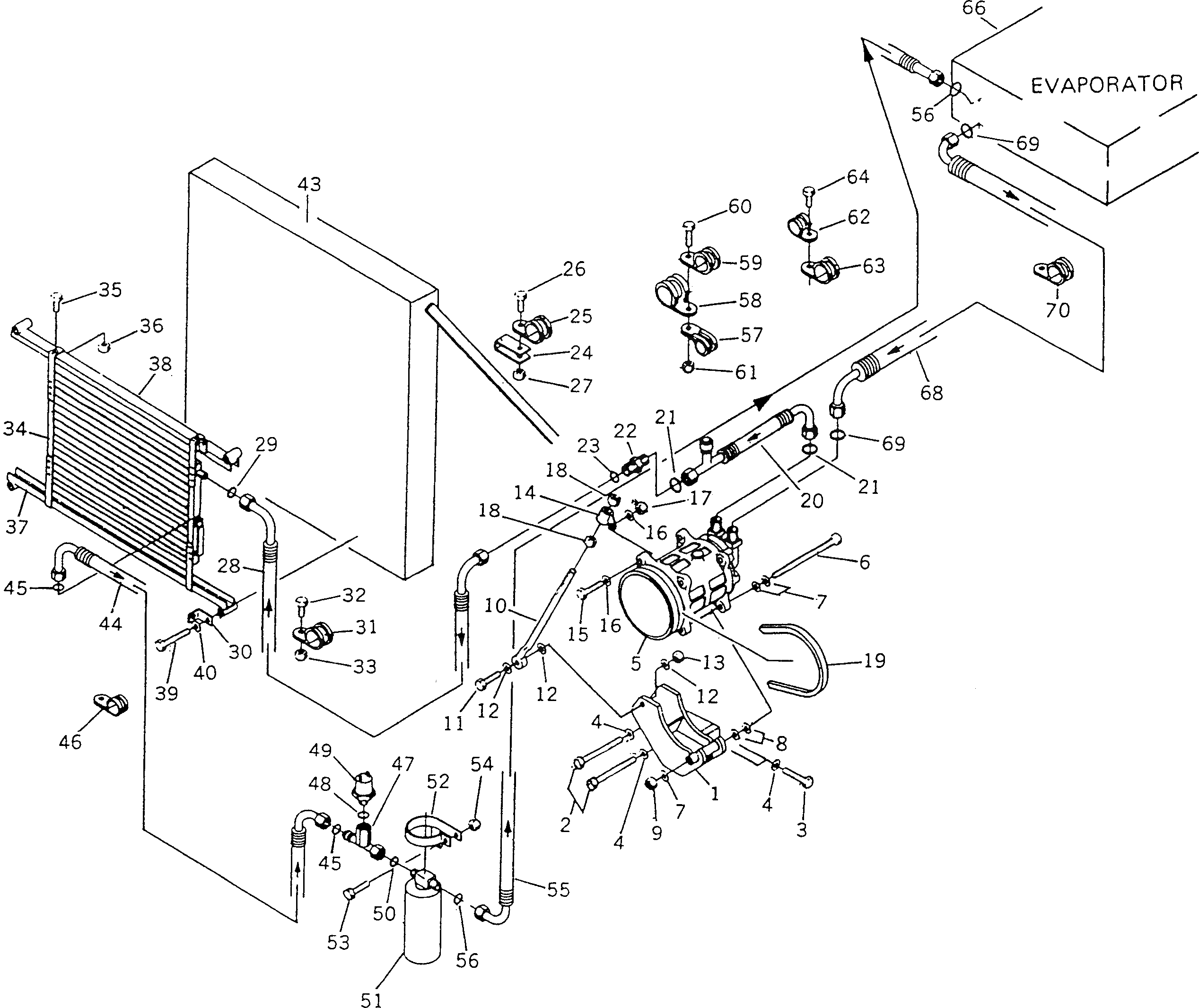Шланг BW057643 Komatsu
