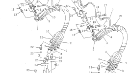 Шланг 730MM,(BROWN) 20Y-62-18840 Komatsu