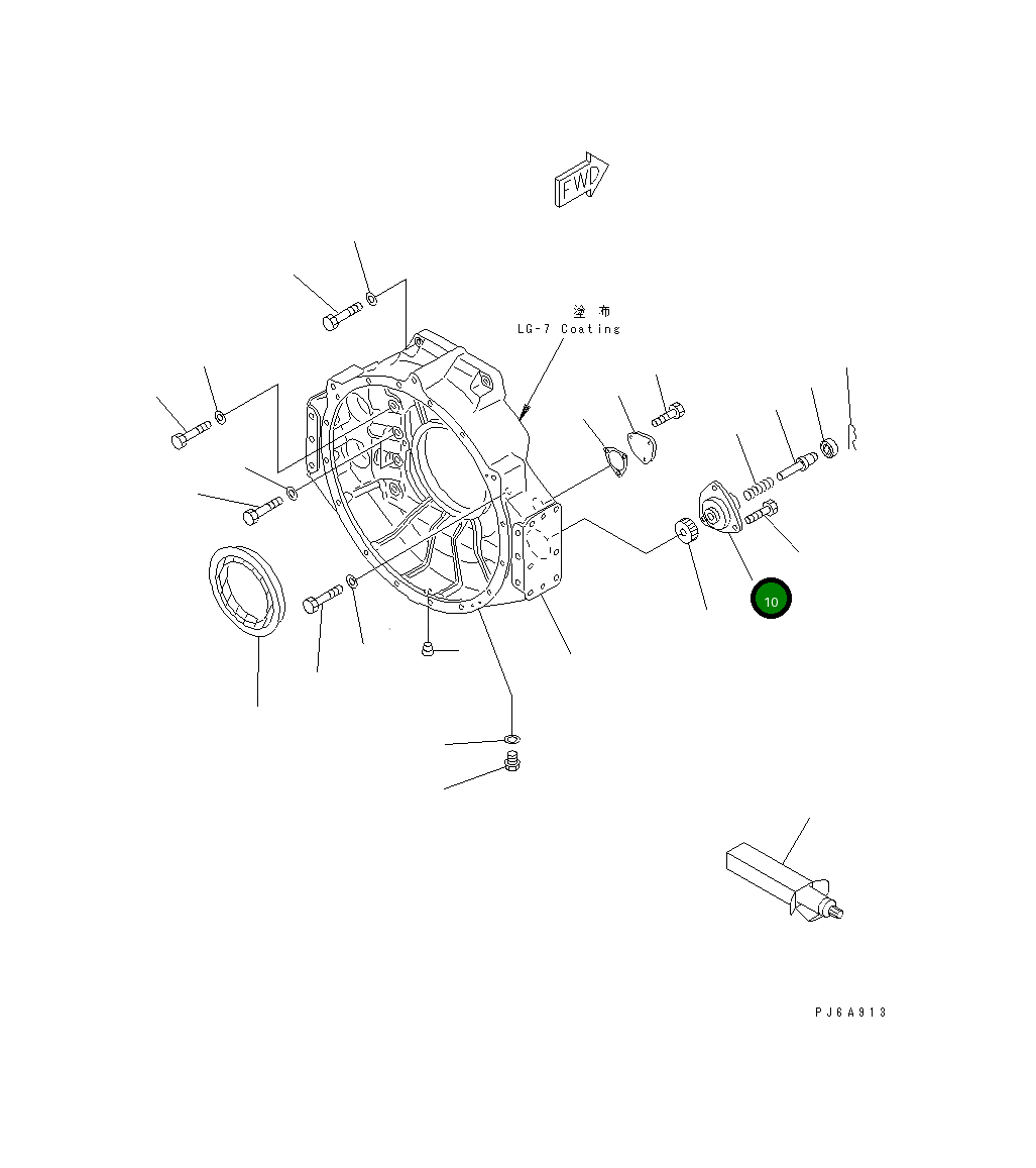 Подшипник в сборе 6166-81-3700 Komatsu