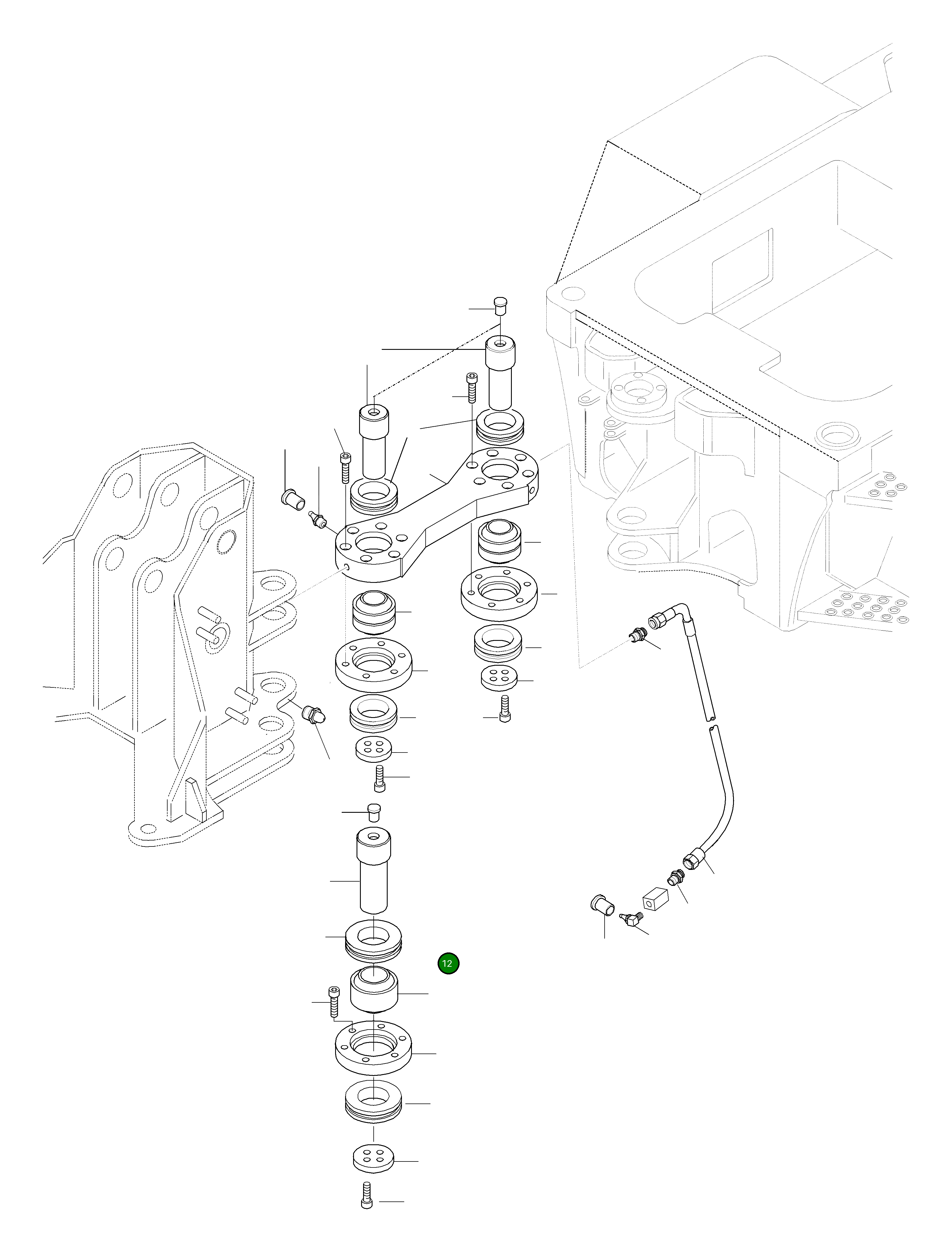 Шаровой шарнир 42T-09-H0490 Komatsu