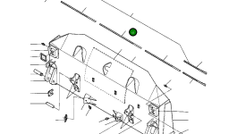 Центральная режущая кромка отвала 645 200 C1 Komatsu