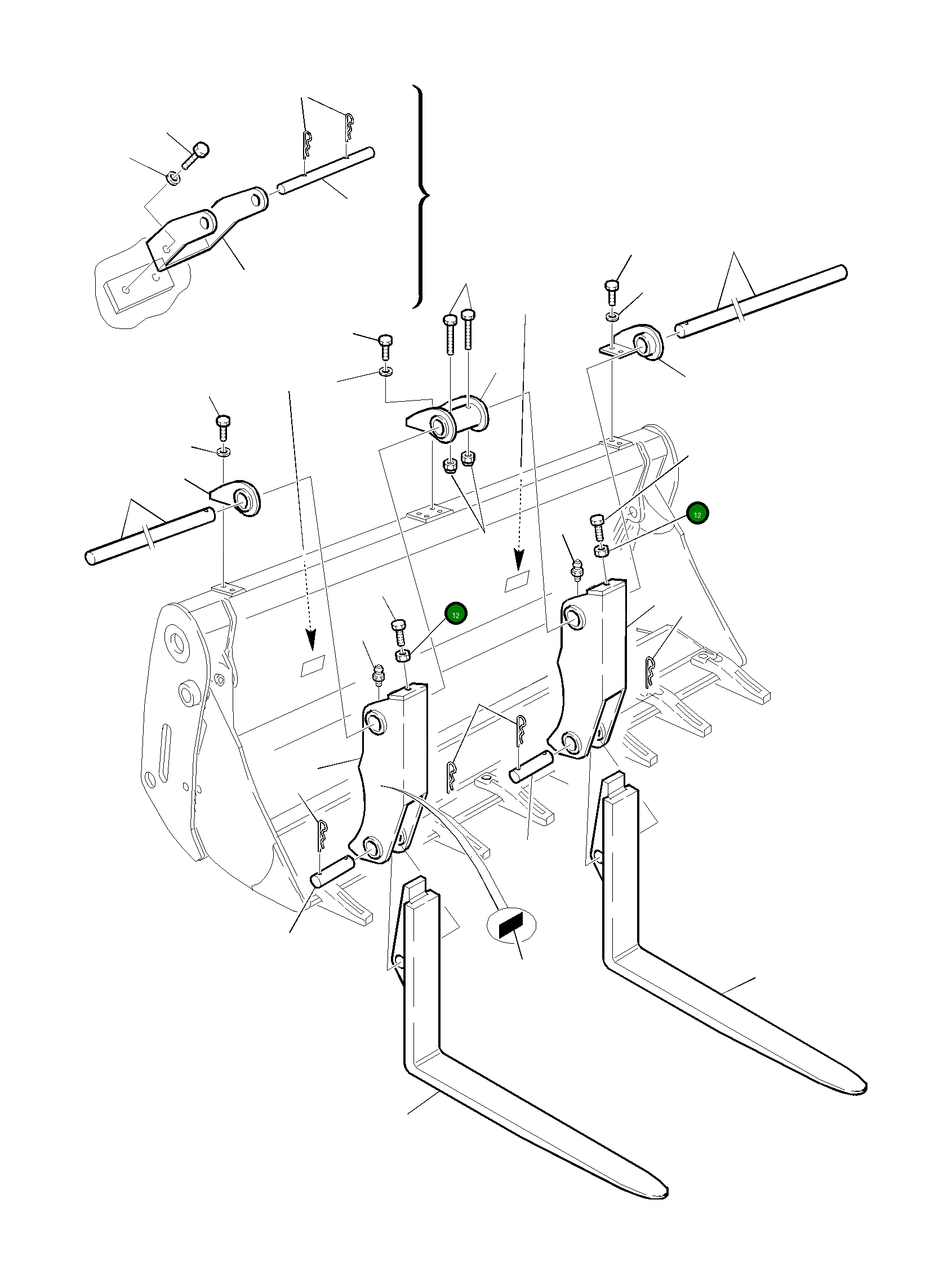 Гайка 801920107 Komatsu