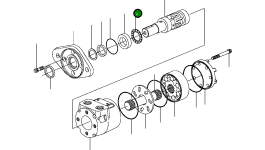 Игольчатый упорный подшипник 1435 656 H1 Komatsu