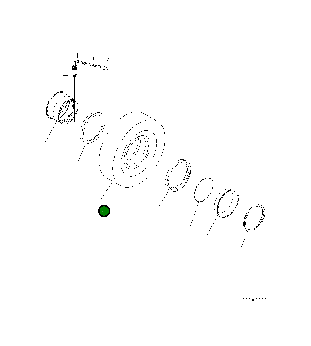 Шина 569-30-81460 Komatsu