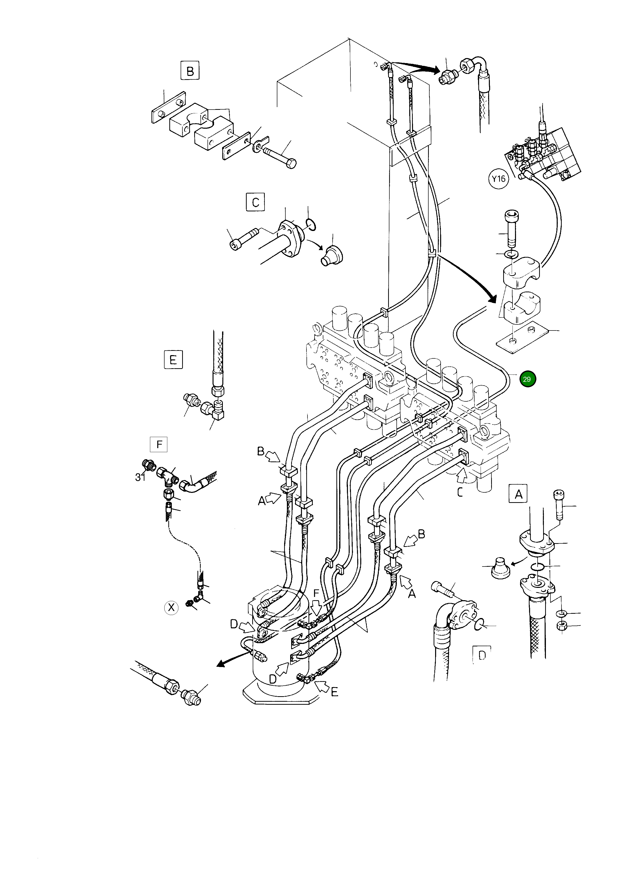 Шланг DN 10x9100 lg 510 933 98 Komatsu
