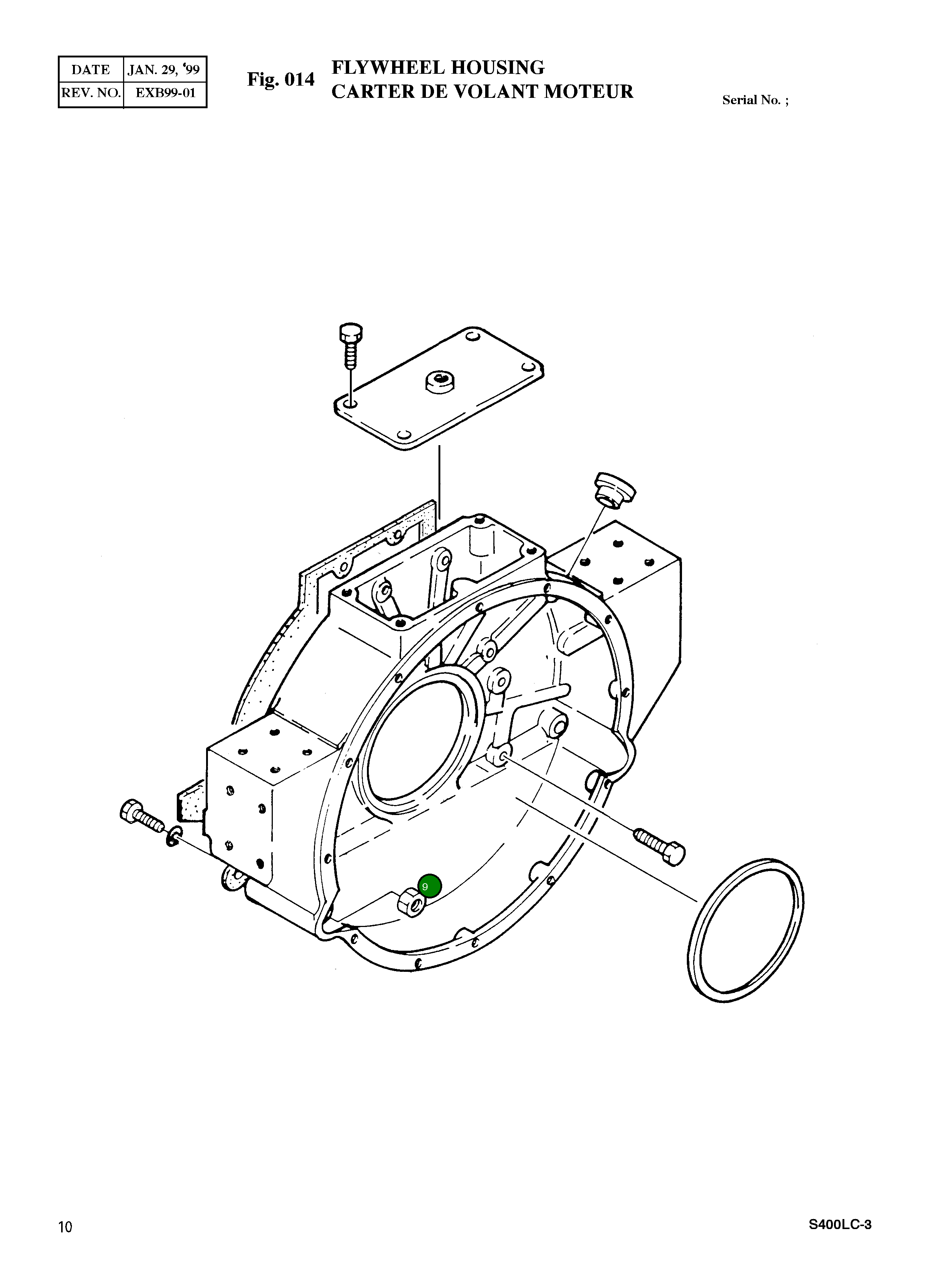 Гайка шестигранная M14 06.11063-8217 Komatsu