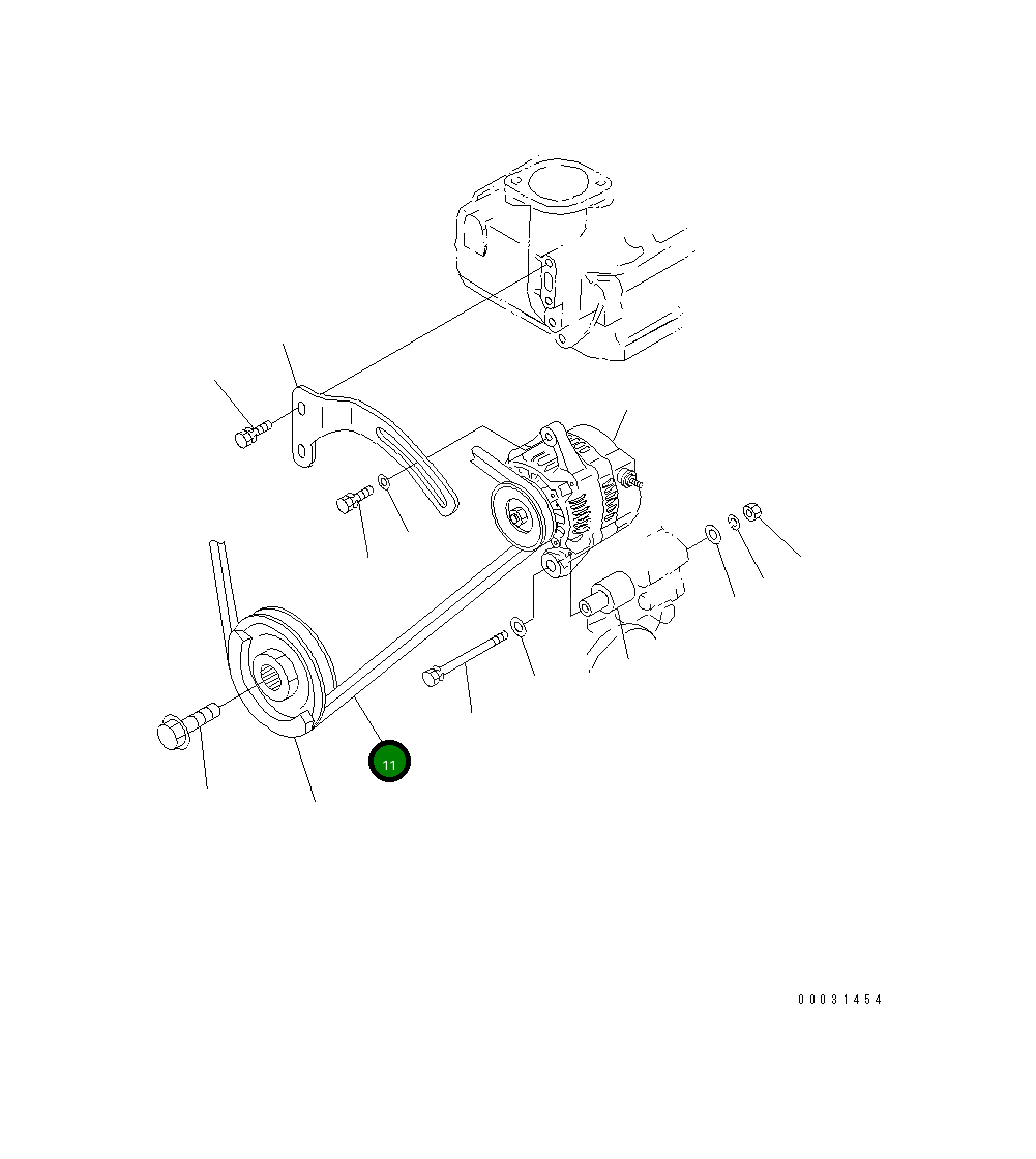 Ремень KT17594-9701-0 Komatsu
