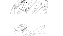 Штанга (с вилами и мультисоединителем) 415-883-2810 Komatsu