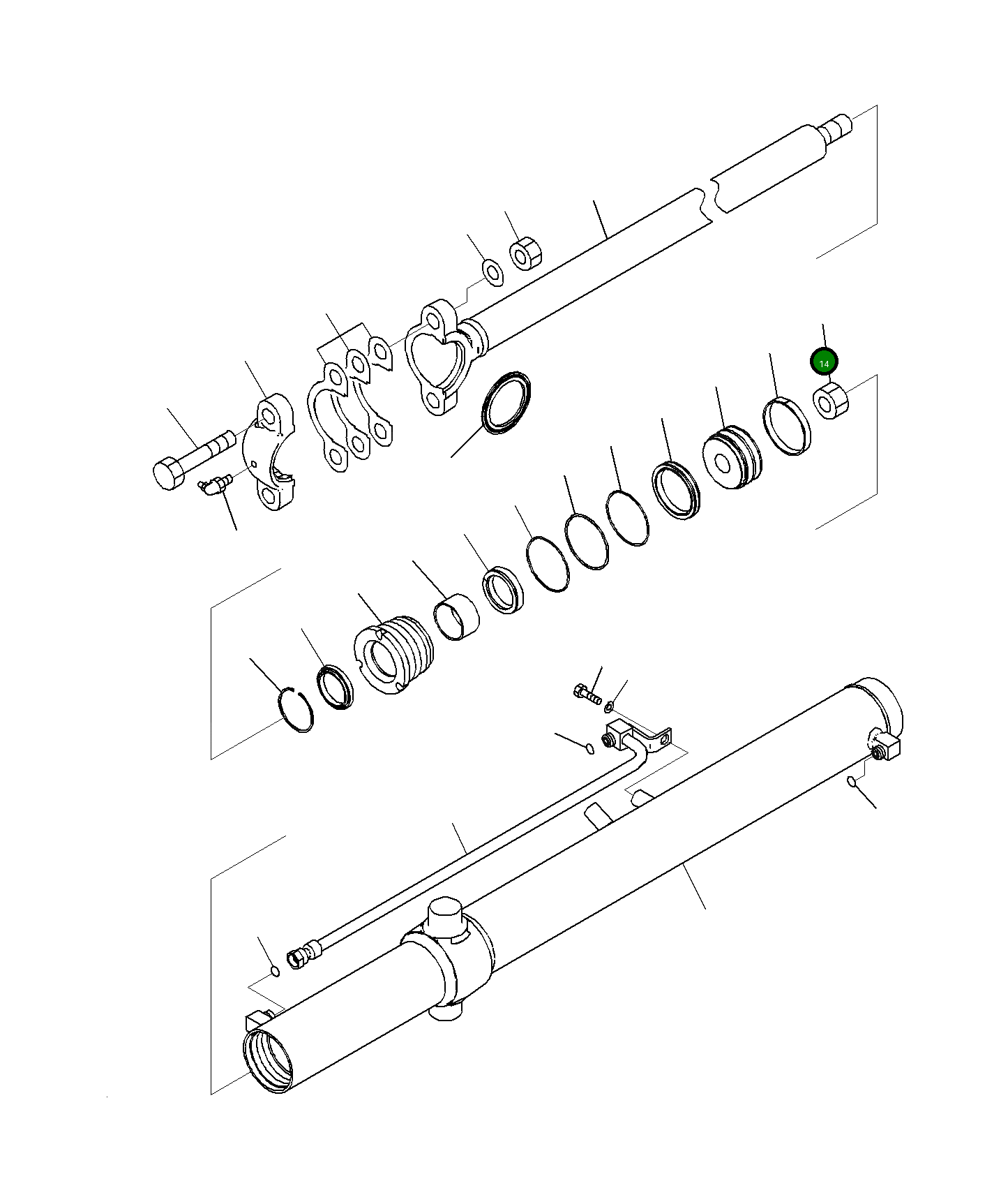 Гайка 707-67-27030 Komatsu