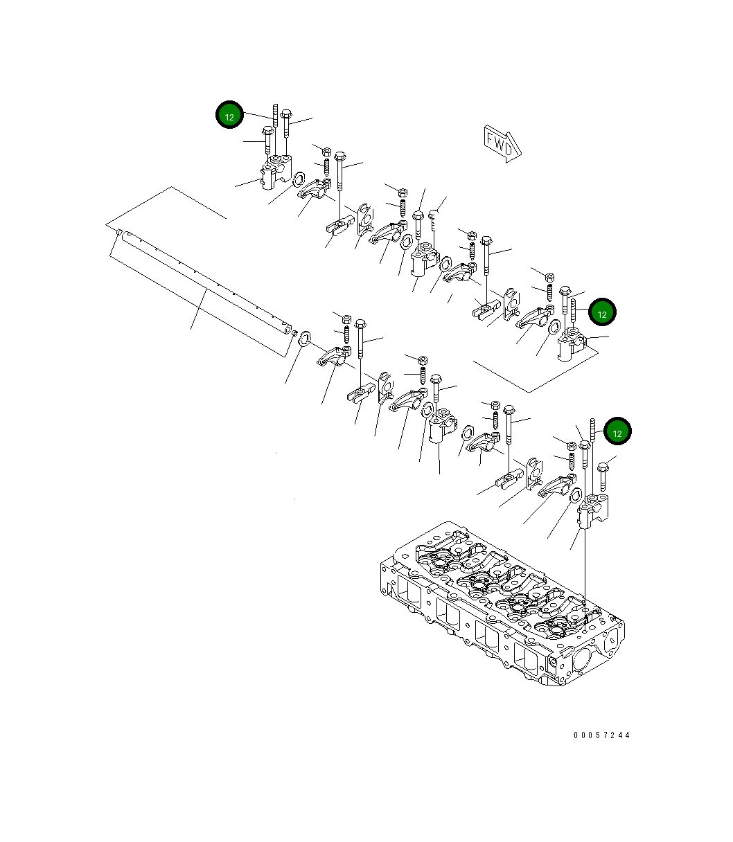 Шпилька YM26226-080352 Komatsu