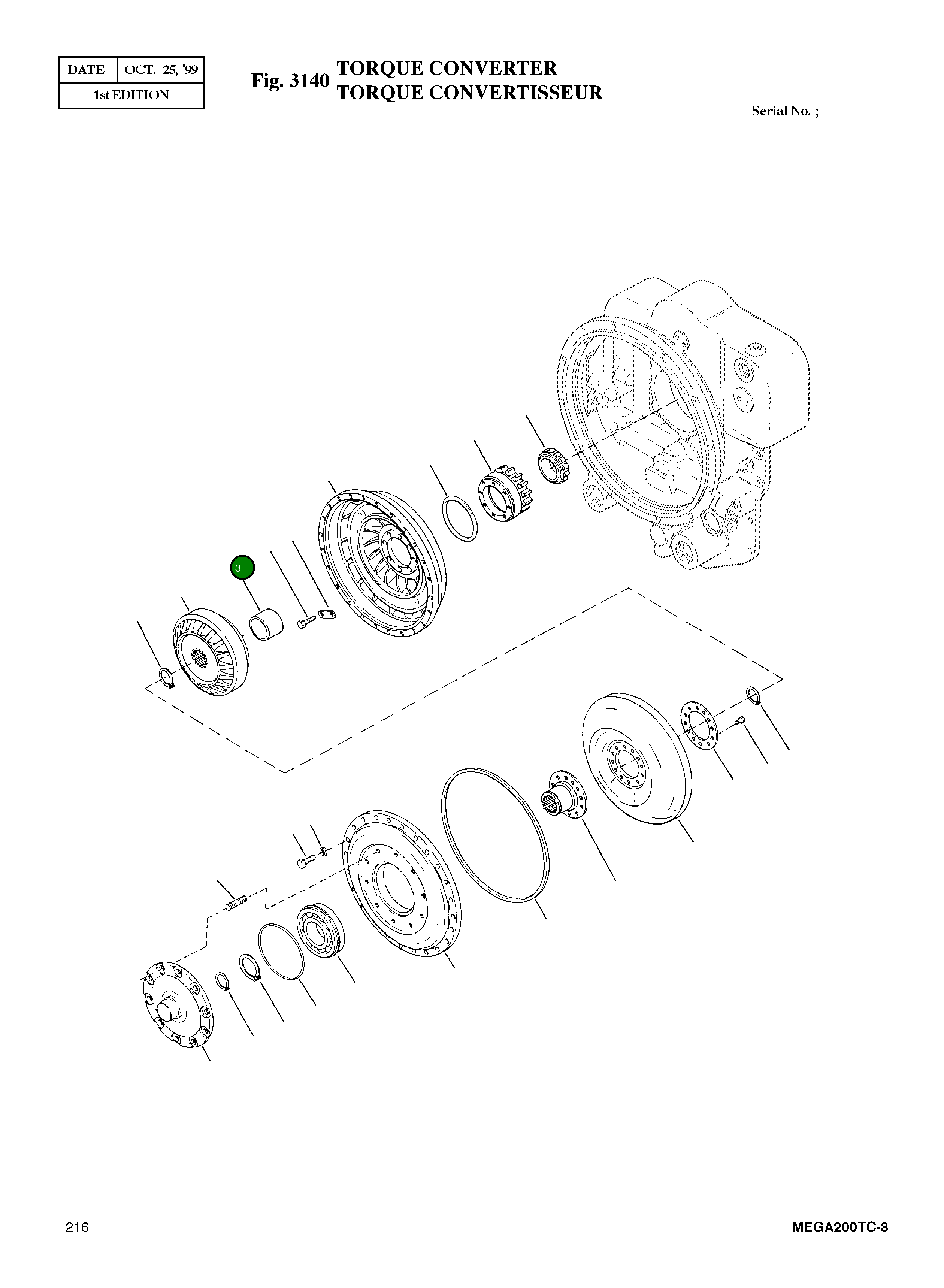Проставка подшипника 246105 Komatsu