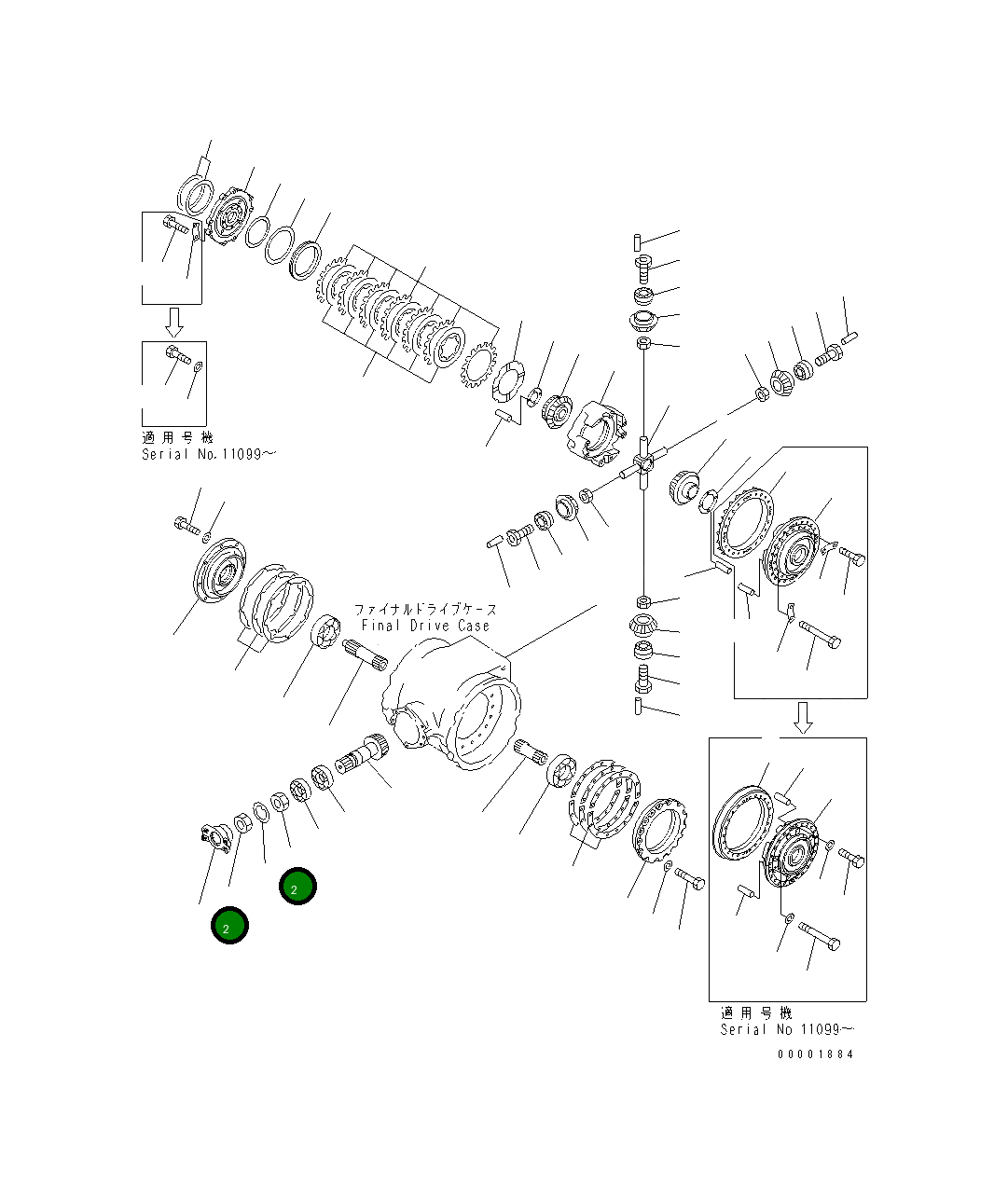 Гайка 235-22-11340 Komatsu