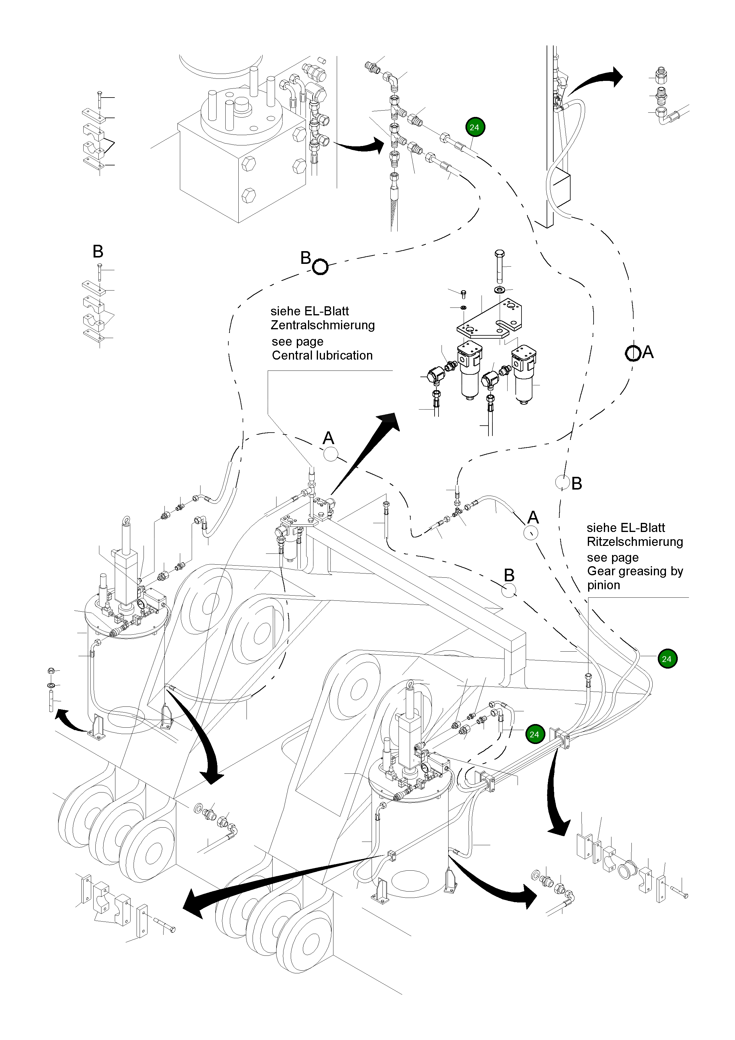 Шланг в сборе DN 20x9800 516 552 98 Komatsu