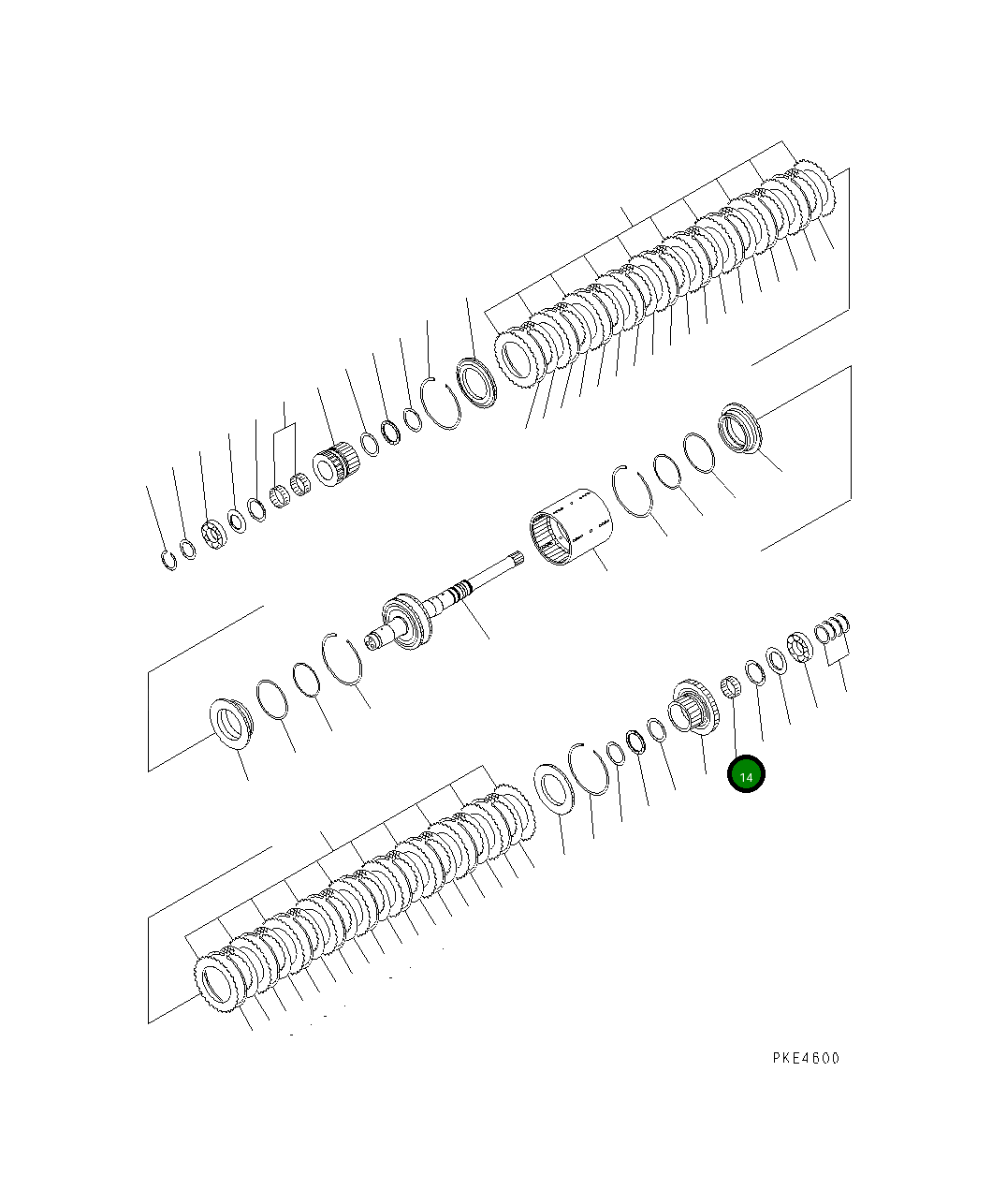 Игольчатый подшипник 714-12-19410 Komatsu