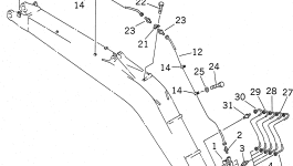Трубка 206-70-65140 Komatsu
