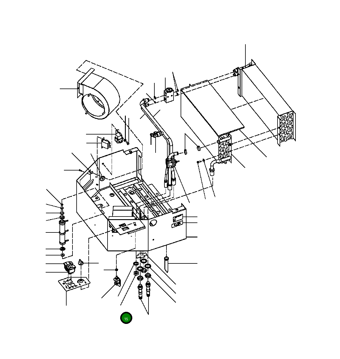 Контргайка тонкая LA0 727 Komatsu