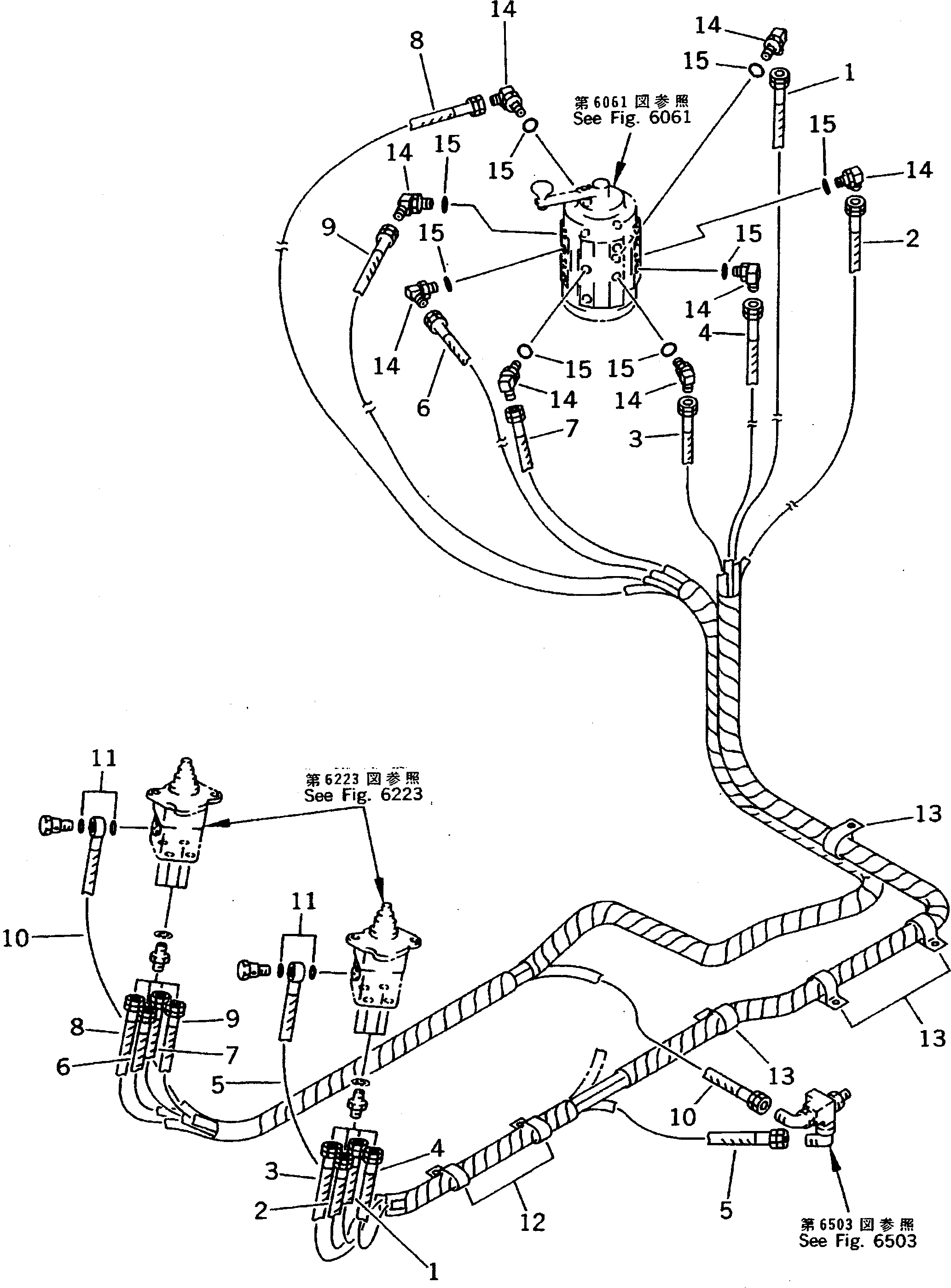 Шланг 1070MM,(RED) 20Y-62-17511 Komatsu