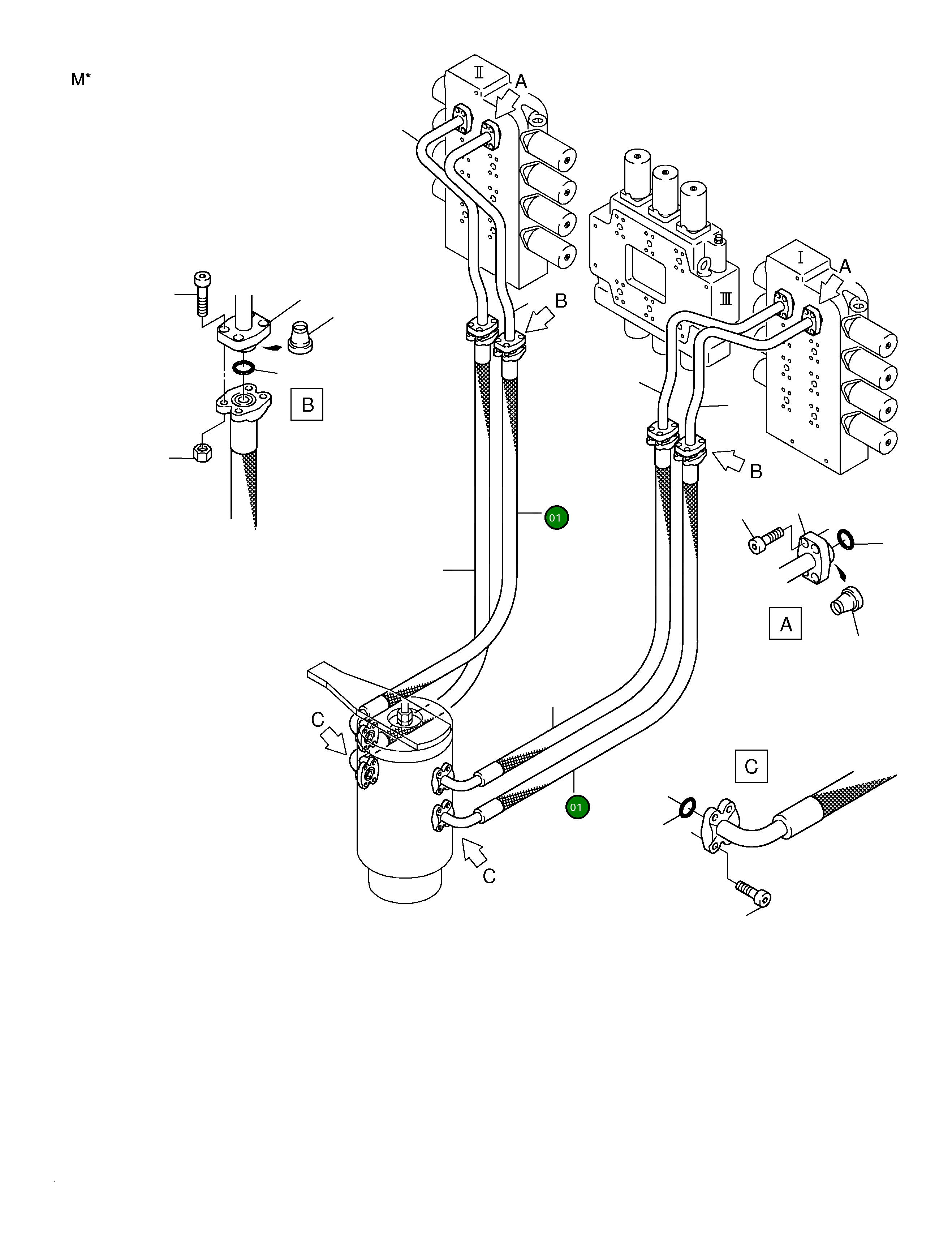 Шланг в сборе DN 40 x 1320 514 650 98 Komatsu