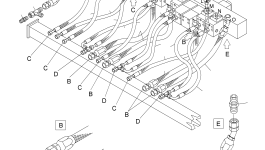 Шланг в сборе DN 20x1630 516 450 98 Komatsu