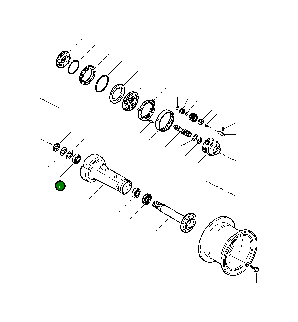 Подшипник в сборе 1111 647 C91 Komatsu