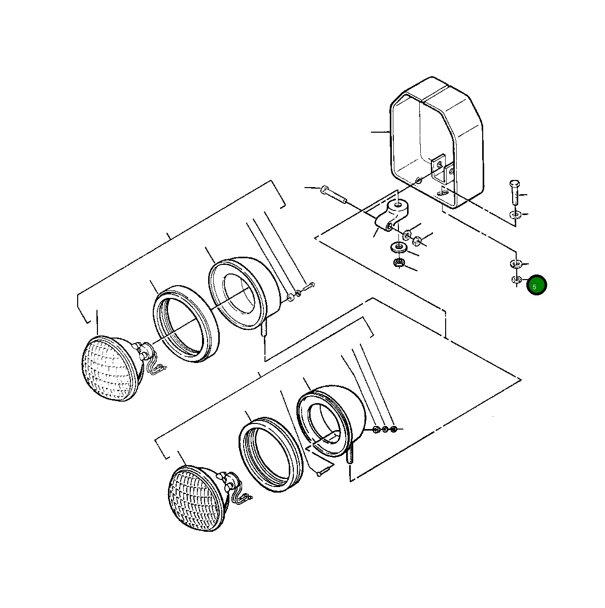 Гайка шестигранная - 1/2NC 21 330 R1 Komatsu