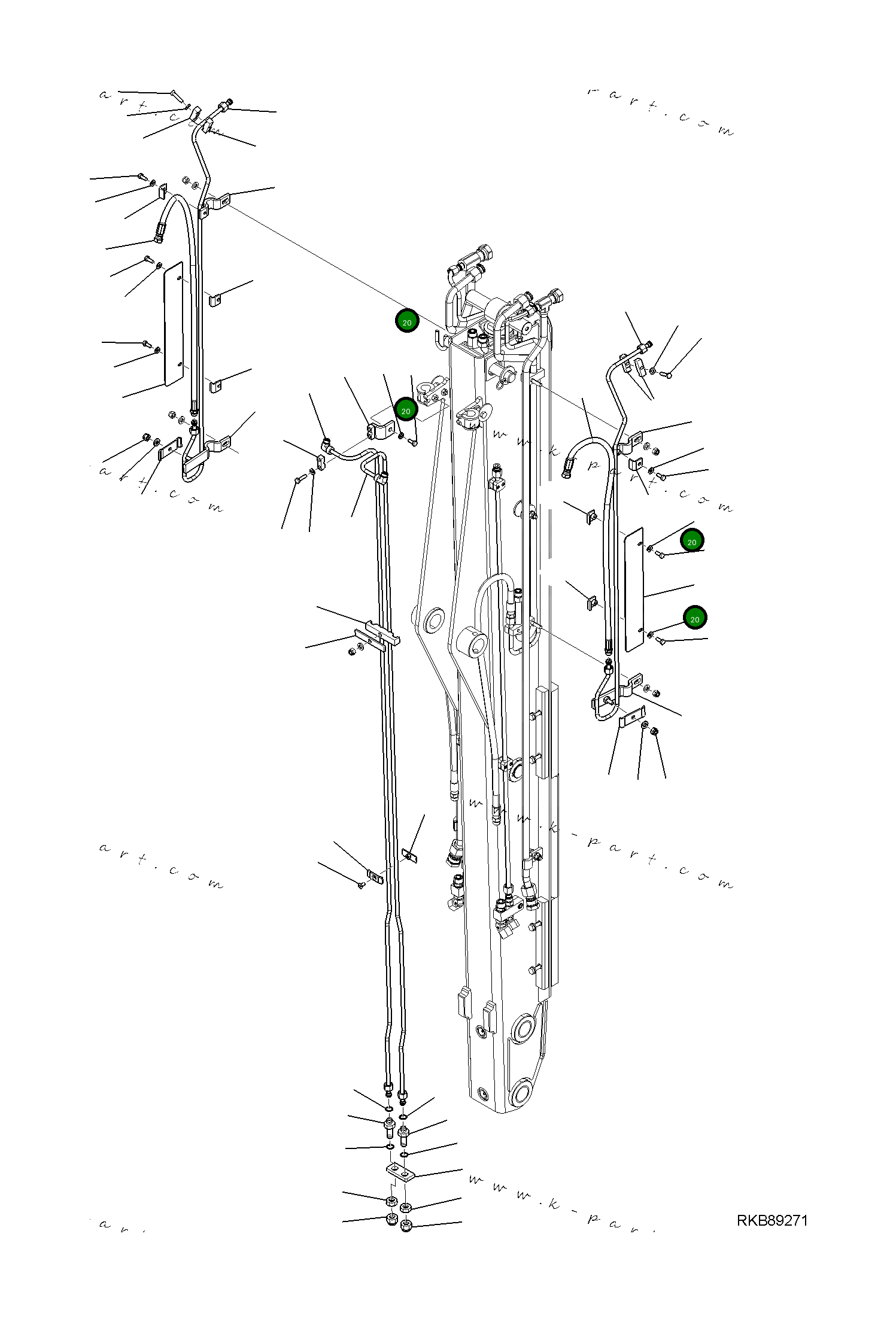 Хомут 42N-63-12890 Komatsu