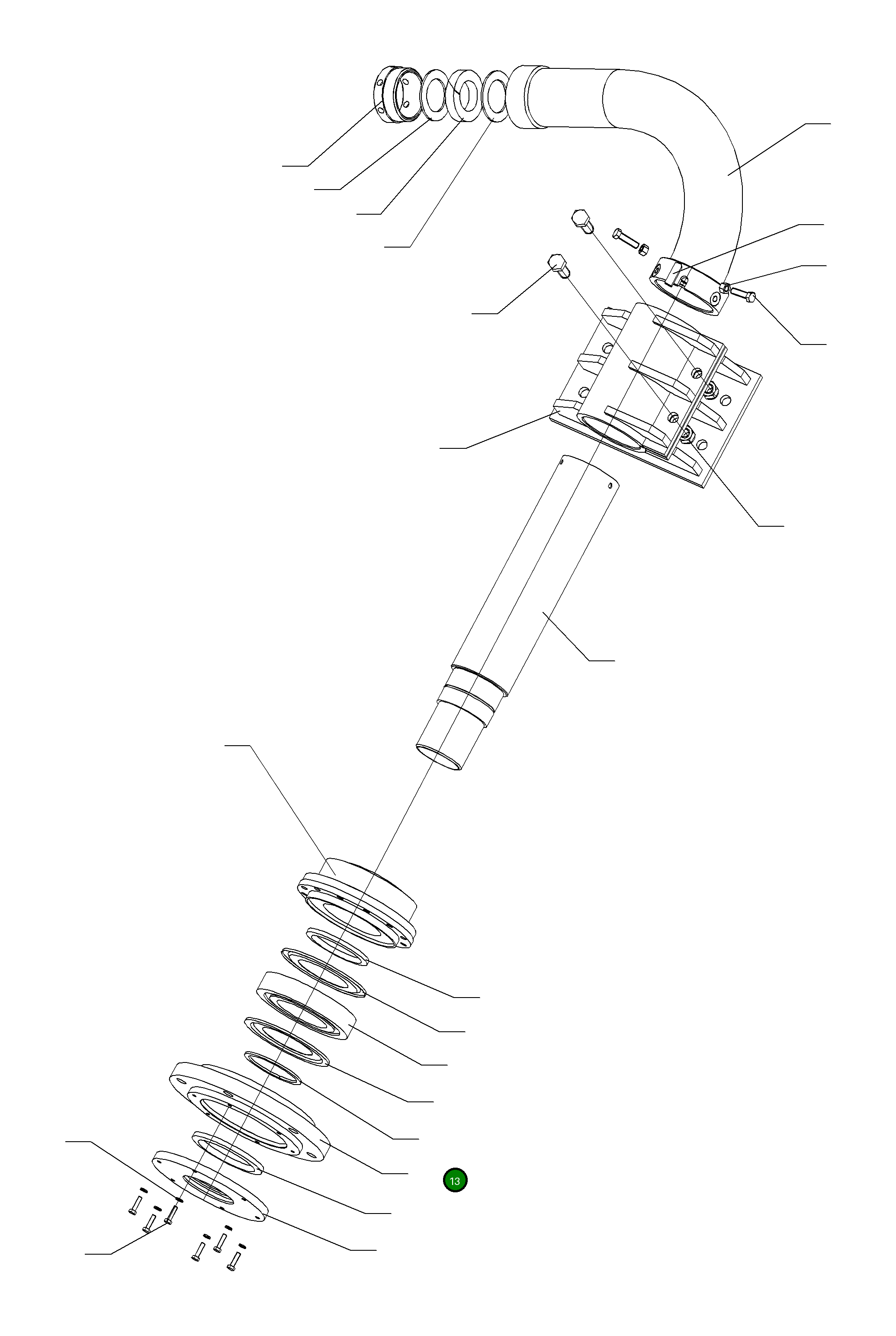 Фиксатор подшипника 765 248 73 Komatsu