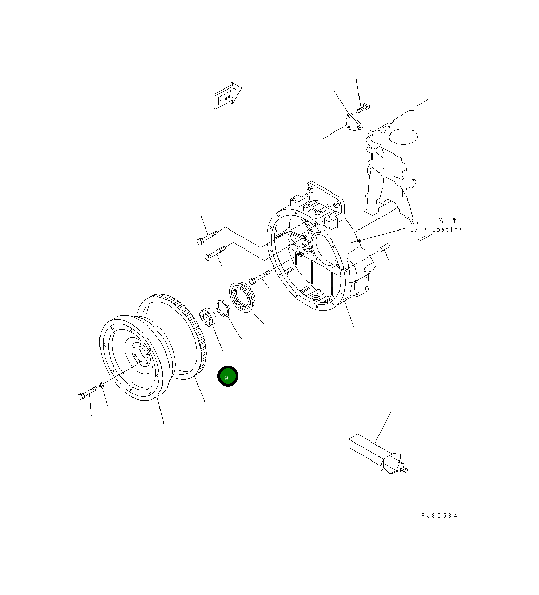 Шариковый подшипник 06002-06307 Komatsu