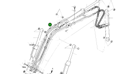 Шланг UNF1 3/16-12-740L 2184-1196D4 Komatsu
