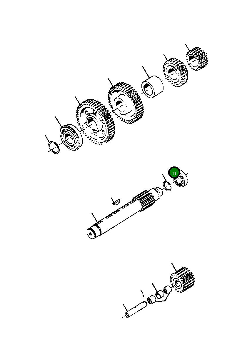 Задний подшипник 134 103 Komatsu
