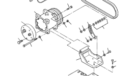 Ремень компрессора кондиционера 419-963-AB70 Komatsu