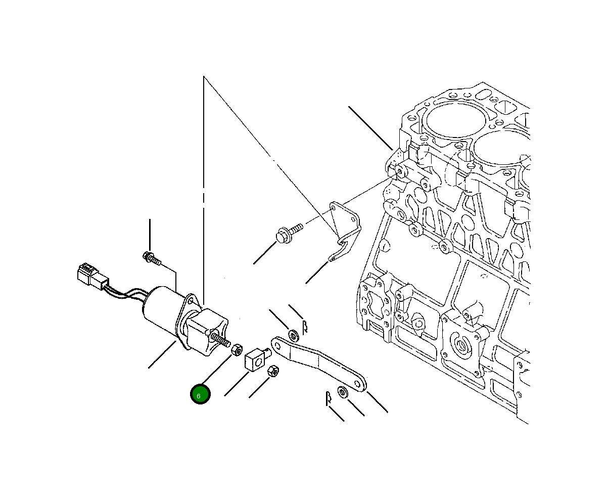 Гайка YM267160-60002 Komatsu