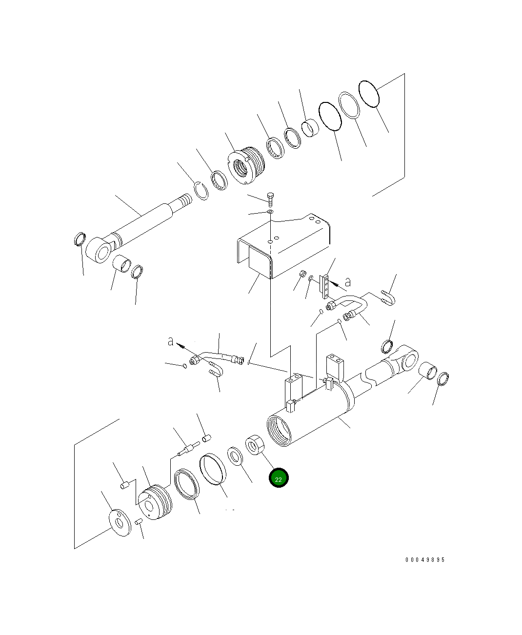 Гайка 707-67-45050 Komatsu