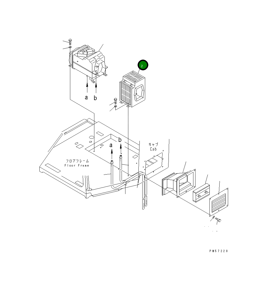 Комплект фильтра верхний ND014540-0280 Komatsu