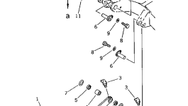 Палец гидроцилиндра отвала (группа) 20S-71-X1300 Komatsu