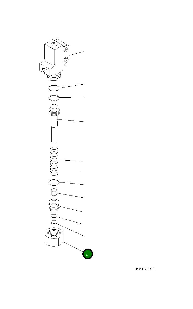 Гайка 21T-43-71860 Komatsu