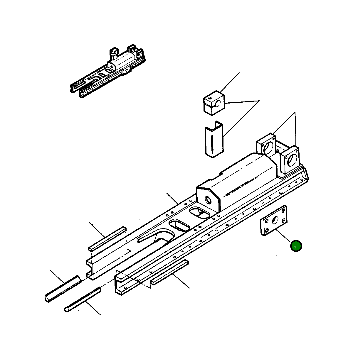 Штанга рамы 952 671 R2 Komatsu
