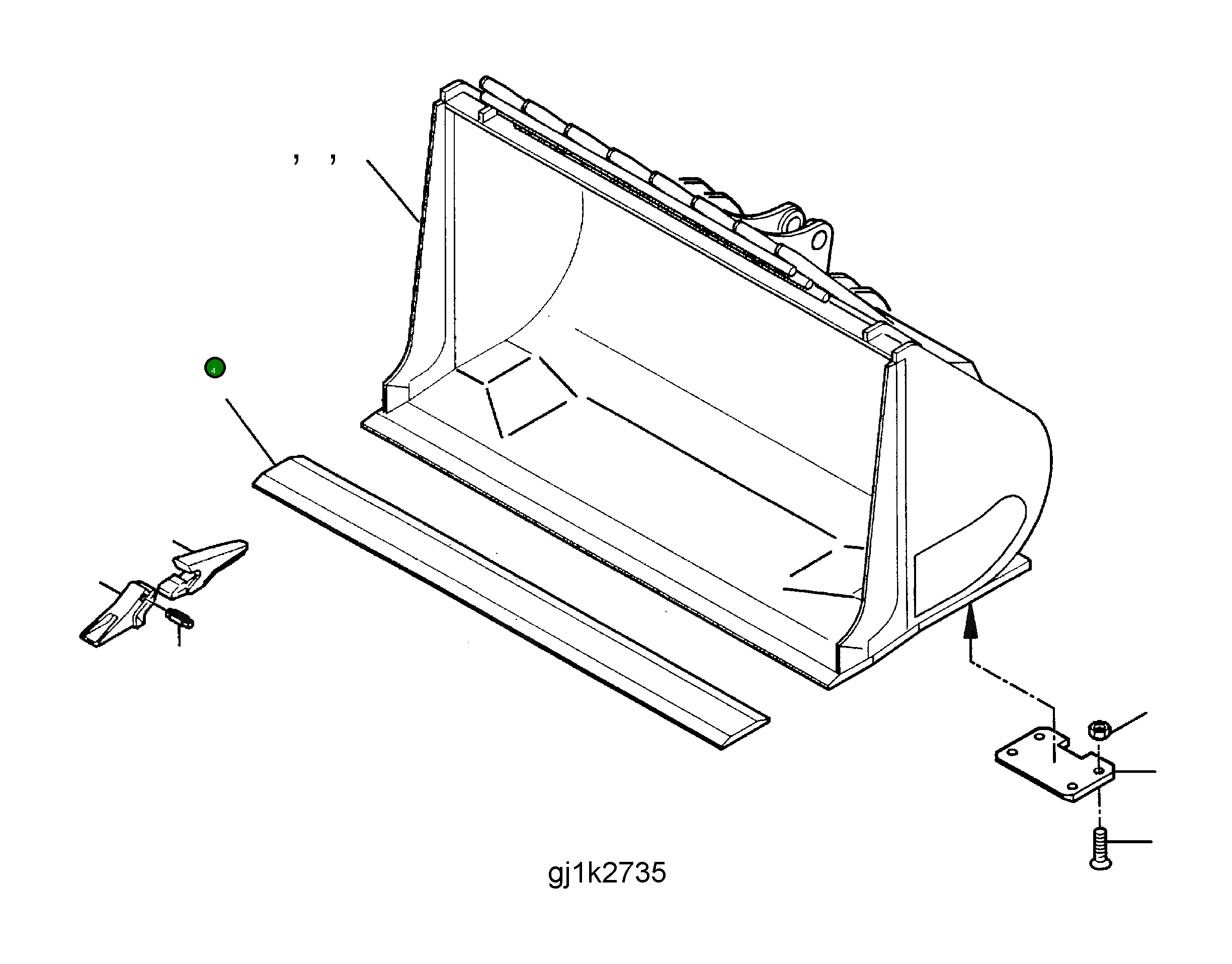 Отвал 425-70-H0P04 Komatsu